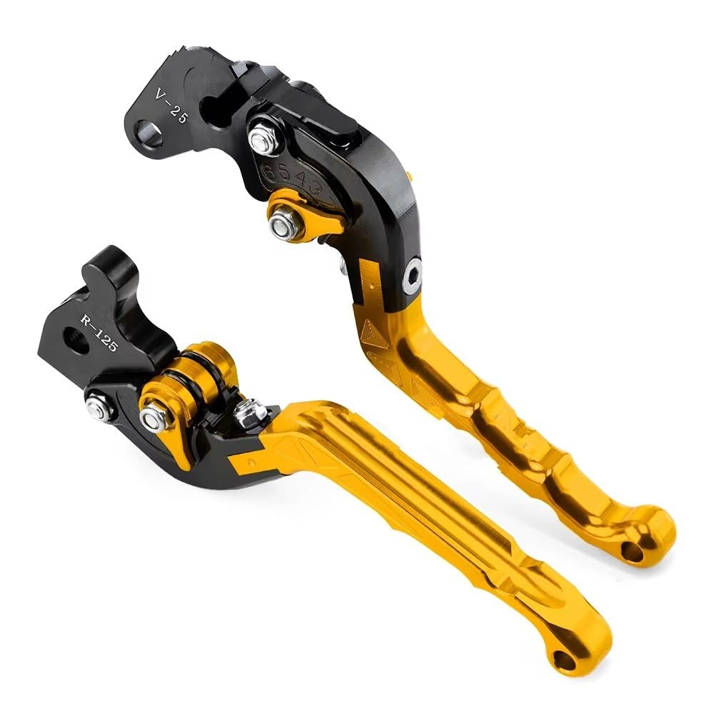 NingRuiBhd Brake Levers Clutch Lever for YFM 700 450 400For Kodiak for YZM for YFZ 350 for Banshee 600 for Raptor Accessories Motorcycle Restoring Ancient Brake Clutch Levers(Gold)