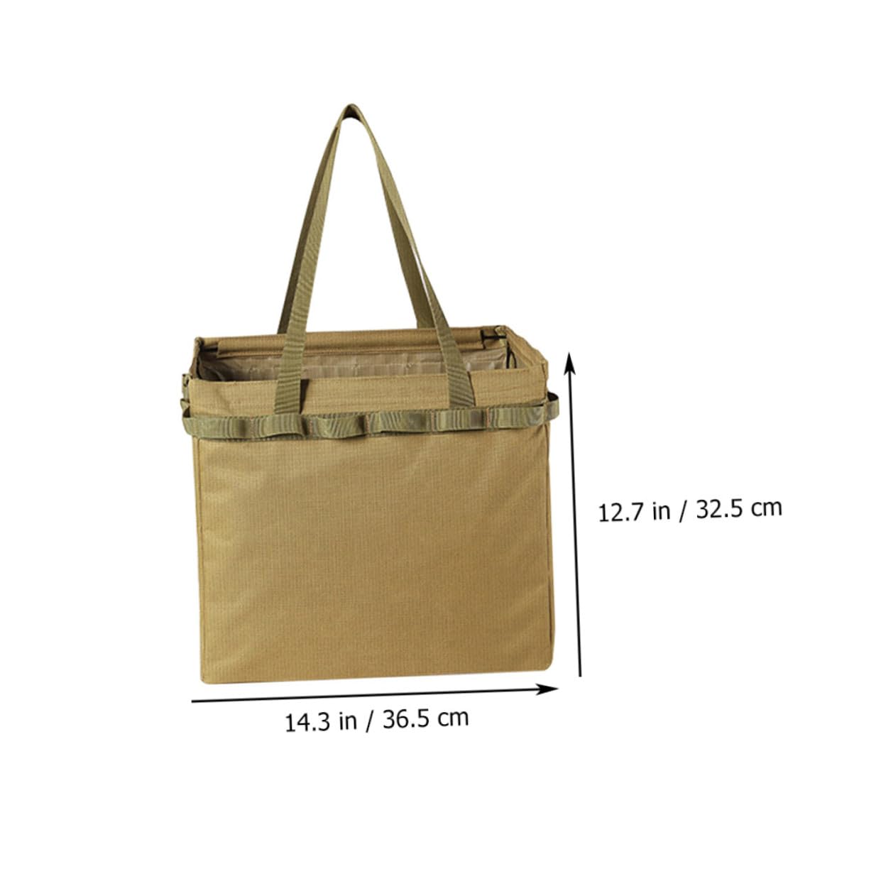 Borsa Portaoggetti Pieghevole da Campeggio in Tela Oxford Khaki