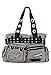 Produktbild Banned Damen Handtasche mit Handschellen-Details, Rockabilly-Look, Leinwand, weiß - weiß - Größe: Large