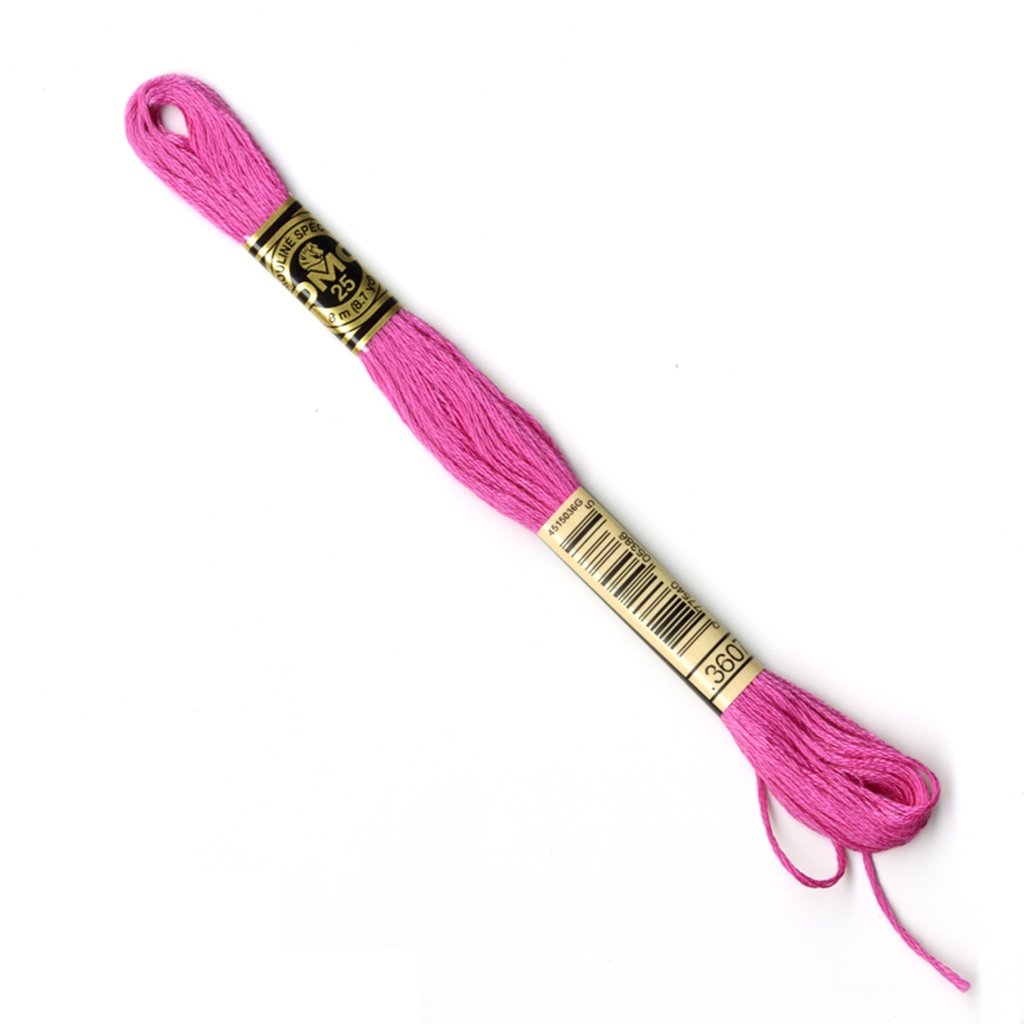 Fil DMC 3607 coton mouliné nuance vibrante pour broder vos plus beaux souvenirs