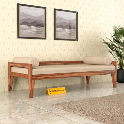 Wooden Couch Diwan Sofa Settee for Living Room and Office | Three...