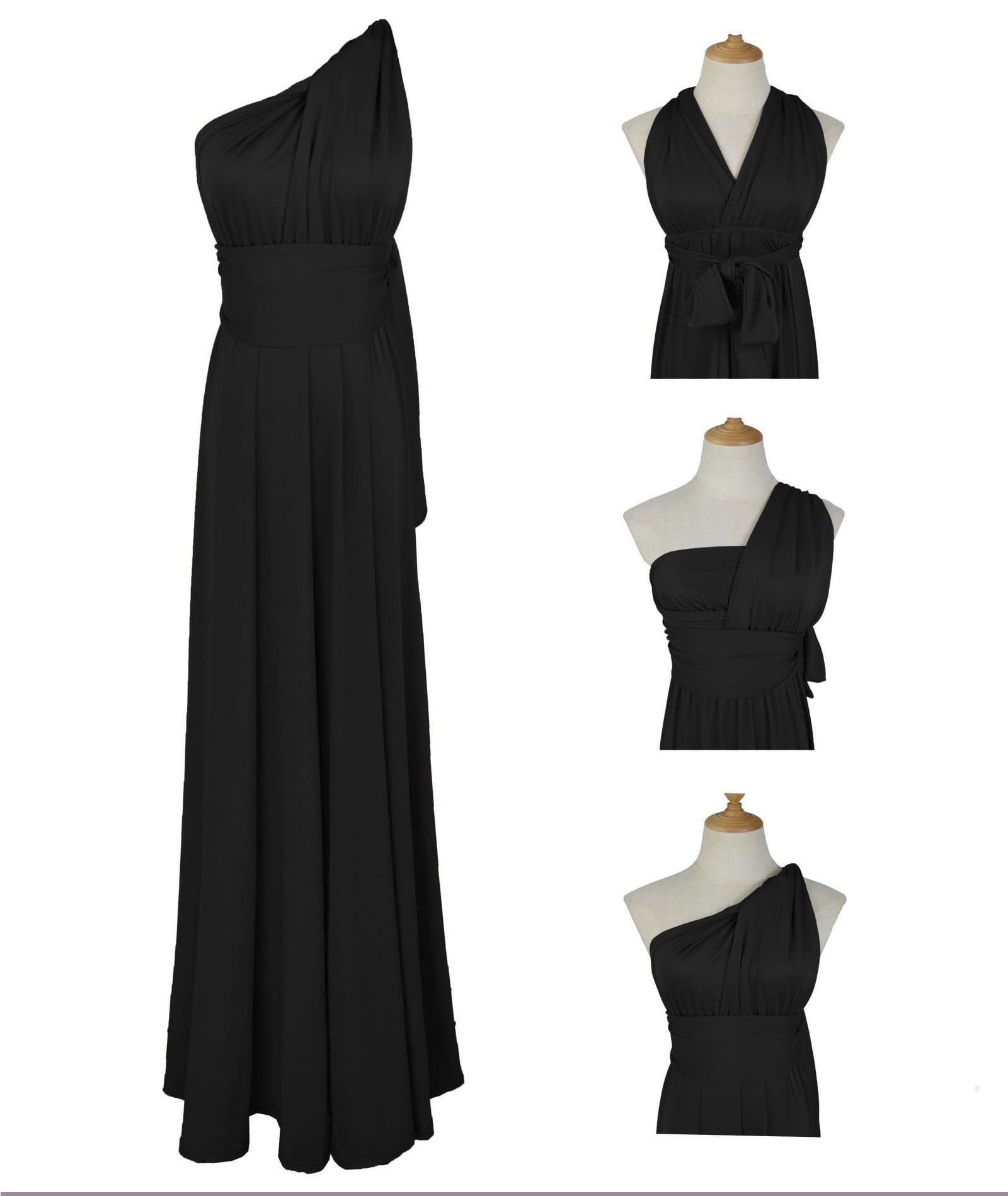xxxiticat - Abito da sera lungo da donna, elegante abito da damigella d'onore, abito da cocktail, per le feste