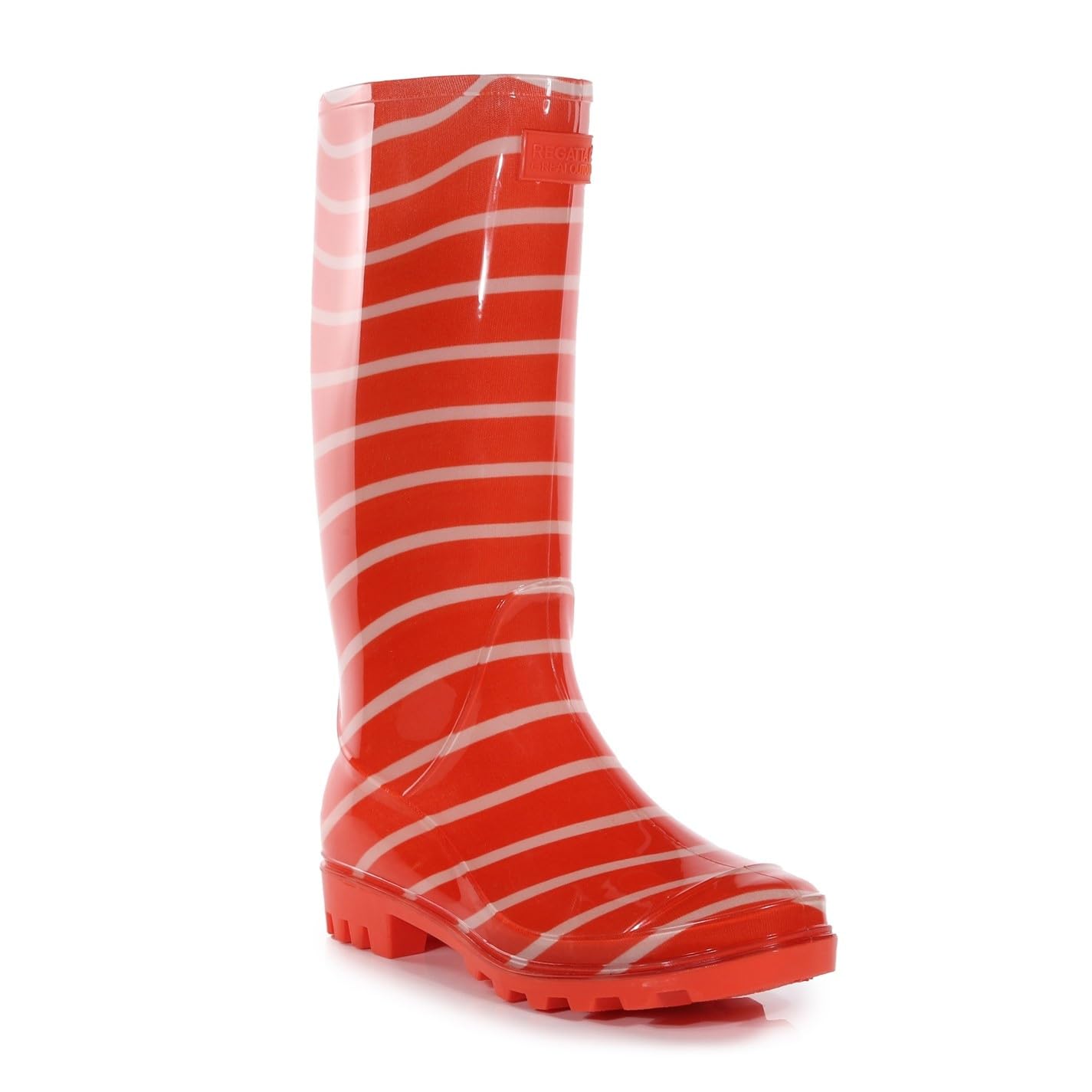 Regatta Women's Crayonstripe Lady Wenlock Stripe Rain Boots - Size 4