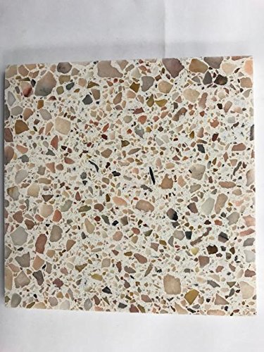 Walttools Terrazzo Grade Decorative Aggregate Stones for Countertops, Terrazzo Flooring, Outdoor Gardens, etc. (5 pounds, Salmon Marble)