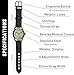 WTI WORLD TIME INTERNATIONAL WW2 Military Watch – Vintage USAAF Watch, Swiss-Quartz Movement with Canvas Strap and Leather Lining, 10 ATM Water Resistant. The Perfect WW2 Memorabilia