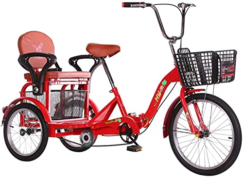 Triciclo para adultos plegable, con cesta grande, manillar y asiento ajustables, ideal para personas mayores, mujeres y hombres miniatura 1