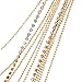 Humble Chic Rhinestone Sparkly Necklace for Women - Chunky Gold Tone Long Layered Necklaces for Women, Big Fashion Simulated Diamond Chain, Trendy Statement Jewelry with Cubic Zirconia Multi Chain