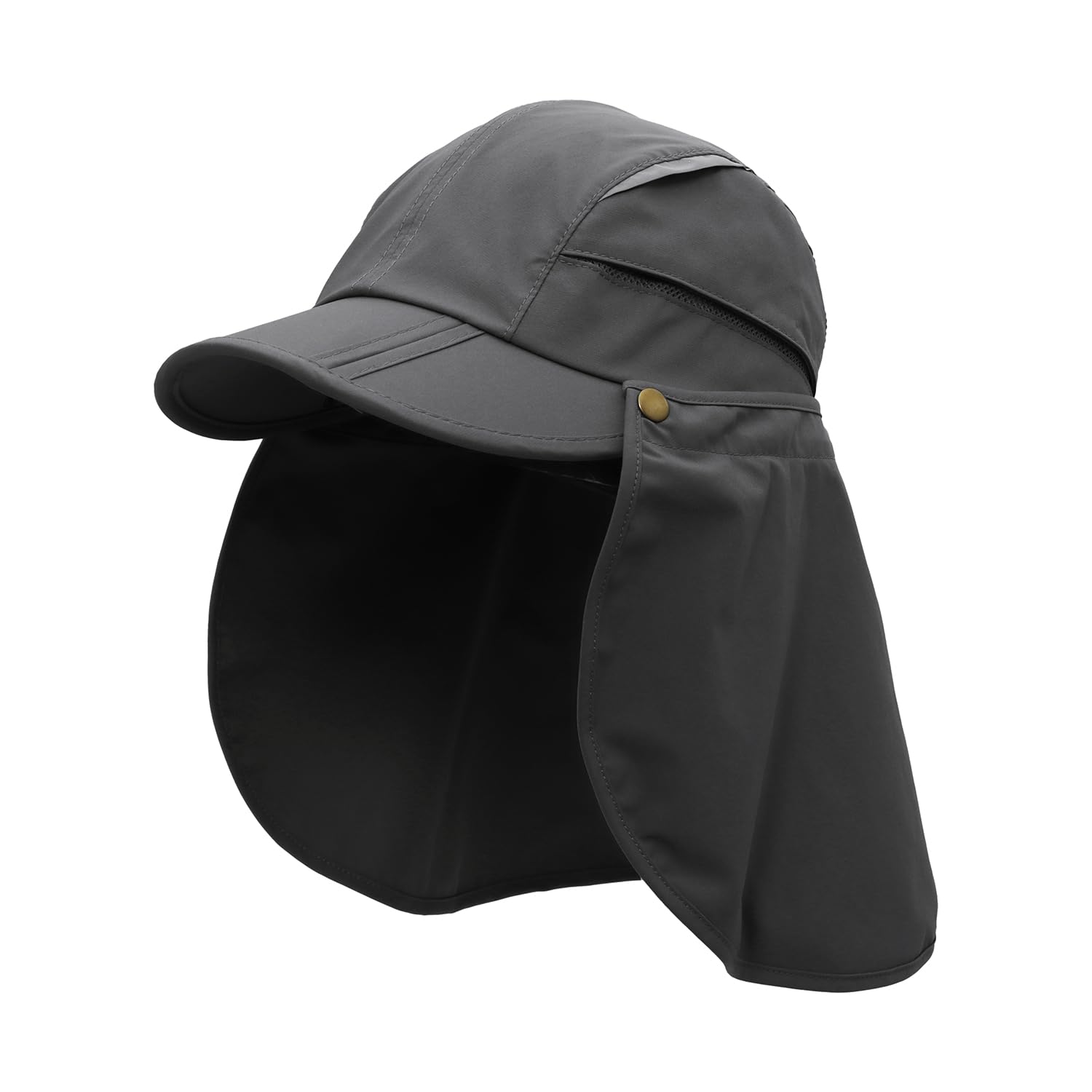 Men Women Safari Fishing Sun Cap with Removable Neck Flap UPF 50+ UV Protection Quick Dry Breathable Hats