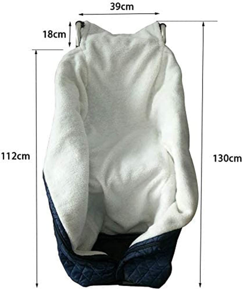 Manta para Silla de Ruedas con Forro Polar de Felpa, Funda para Calentar piernas, pies y Espalda, Ajuste Universal para sillas de Ruedas manuales y eléctricas.