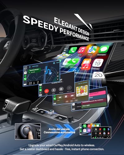 Image of Ottocast Mini Cube 3.0 Wireless CarPlay & Android Auto Adapter 2026- Plug & Play, Fast Auto-Reconnect (Silver)