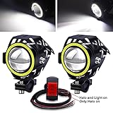 luces moto parpadea ★ 【Fácil instalación】 Las luces antiniebla de la motocicleta están equipadas con soportes de montaje separables para el ángulo de iluminación deseado, se pueden montar en el manillar, el parachoques delantero o la rejilla. Nota: consulte la imagen para ver el diagrama de cableado positivo y negativo.