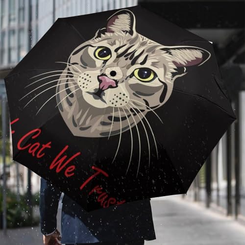 Parapluie pliant cartoon tiger automatique et compact pour voyage - 6