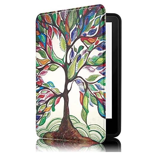 Capa Kindle Paperwhite 11ª Geração 2021 - WB Ultra leve Silicone Flexível e Sensor Magnético - Árvore (Não Compatível com Kindle 11ª Geração ou Kindle Paperwhite 10ª Geração)