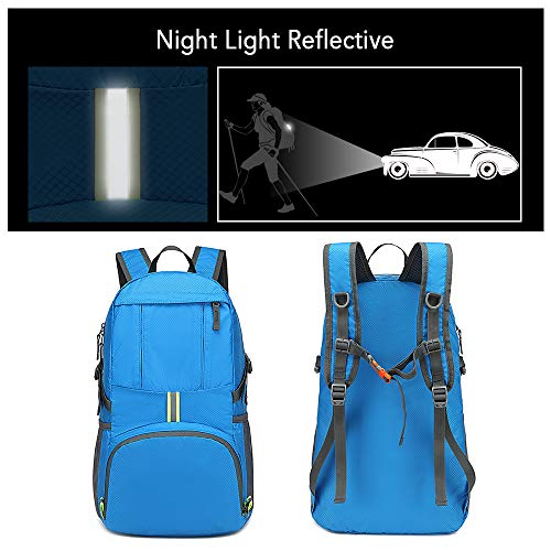 DECDEAL 35L Leve Dobrável Mochila Repelente De Água Saco Pacote para Camping Escalada Caminhadas Via