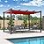 PURPLE LEAF 11' X 13' Outdoor Pergola with Retractable Canopy Aluminum Shelter for Porch Garden Beach Sun Shade Grape Trellis Pavilion Grill Gazebo Modern Backyard Deck Metal Patio Pergola Terra
