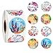 Clownred Etiqueta engomada 500pcs/roll Flores Animales Gracias Recompensa Pegatinas Etiquetas Scrapbooking Niños