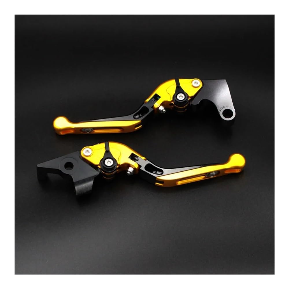 Beqlxta Yellow Brake Clutch Adjustable Lever​ Extendable Brake Adjustable Motorbike Brakes Clutch Lever For For Caponord 1200 Abs For Rally 2014 2015 2016 2017(Yellow)
