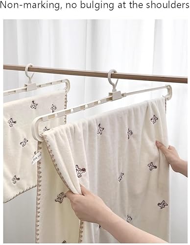 Miniatura 5 de Perchas de viaje de plástico de 4 piezas, portátil, único, más funciones, colgador, fuerte, duradero, para viajes, armario, guardarropa