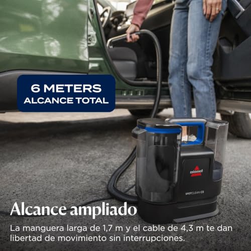 Miniatura 10 de Bissell Spotclean C5, Aspiradora De Agua Tapicería, Lava Aspiradora Ligera Con Sistema Triple Action, Limpiador De Liquidos Para Alfombras, Tapicería, Sofá, Auto Más, Motor Potente De 400w, 3861n