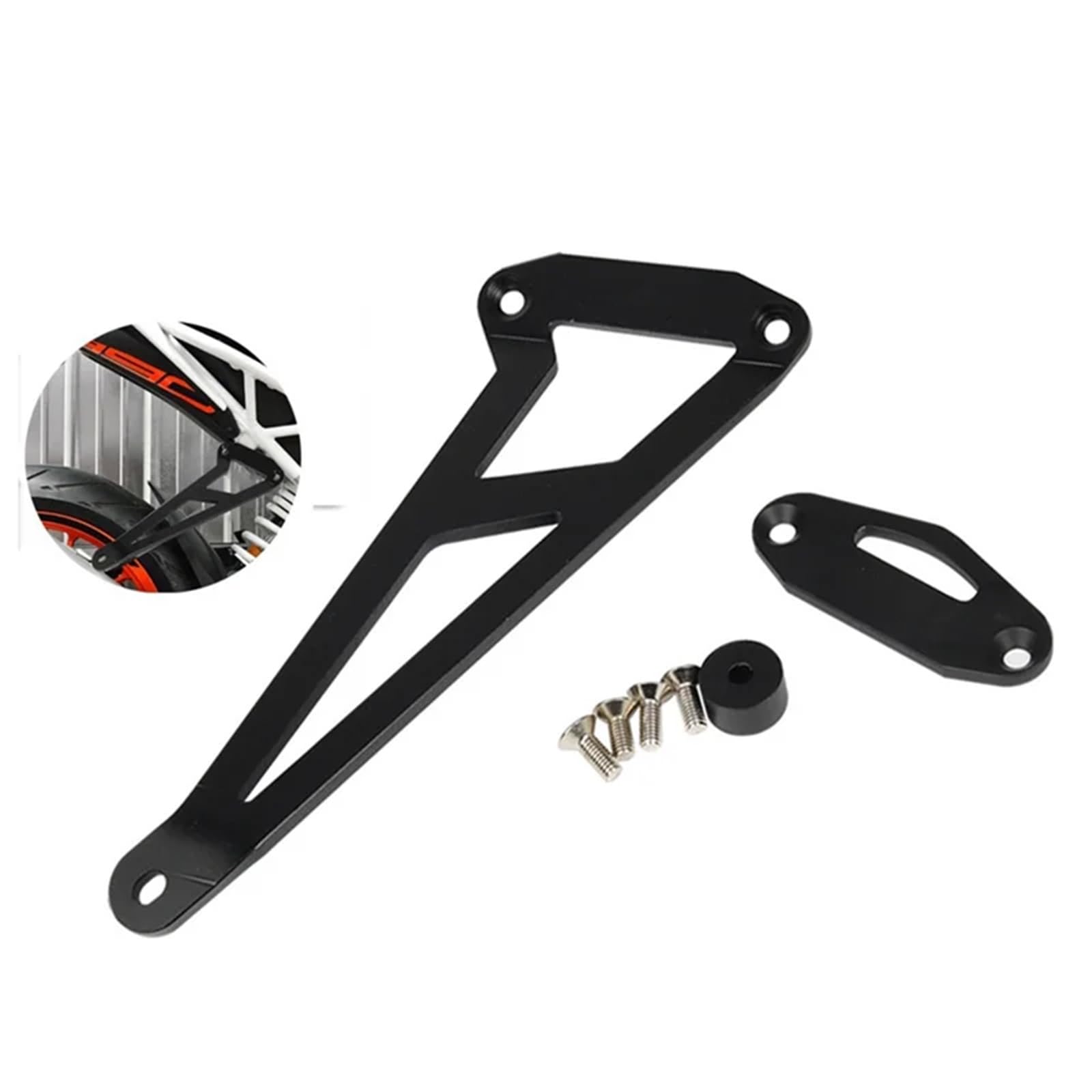 Motorcycle exhaust cover Zmodyfikowany wieszak wydechu, sportowy, lewy i prawy, pasujący do akcesoriów motocyklowych RC 390 RC390 2018-2021