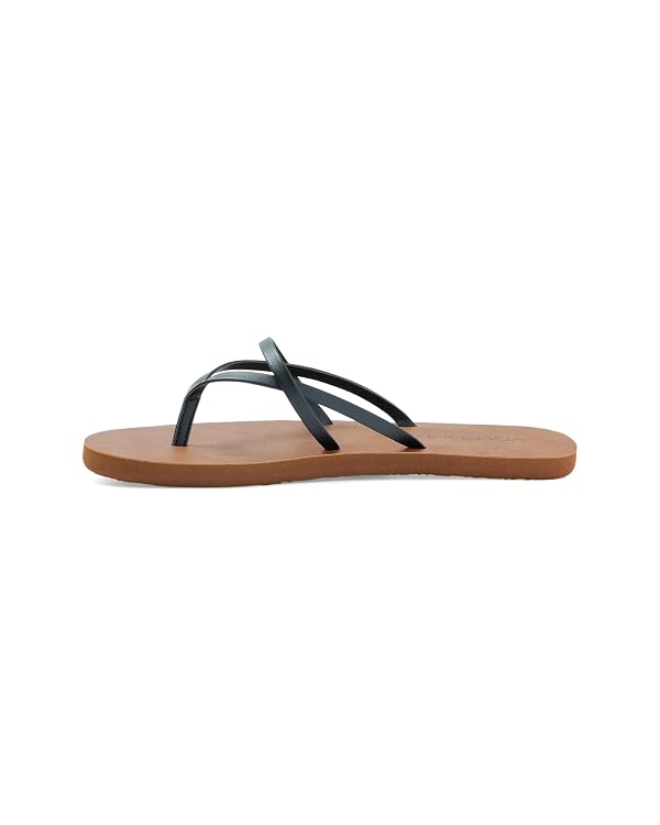 Volcom Women’s All Day Long Flip Flop Sandals – Comfortable Thong Sandals for Travel & Beach Wear, Black, 10 by Volcom - Used condition - Image 4