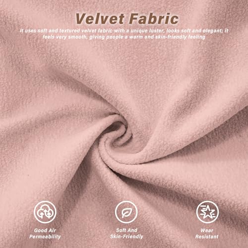 Image of SoarFlash 133.8 inch Sectional Sofa 3 Seat Couch, L Shaped Modern Sofa with Solid Wood Legs, Couches Sofas for Living Room Apartment, Comfortable Small Couches for Small Spaces, Pink