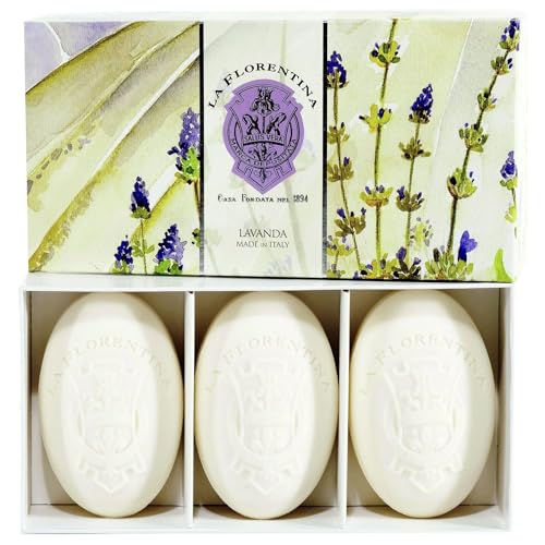 La Florentina Set of Three Soap in Gift Box Lavender - 450 g