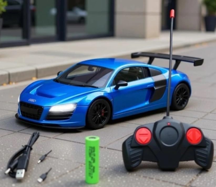 Remote Control Chargeable 3D Famous Car with Flashing Light, Radio Control Race car for Kids for 3-12 Year Old Boy Birthday Remote Control Car Rechargeable (Multicolor)-image-42