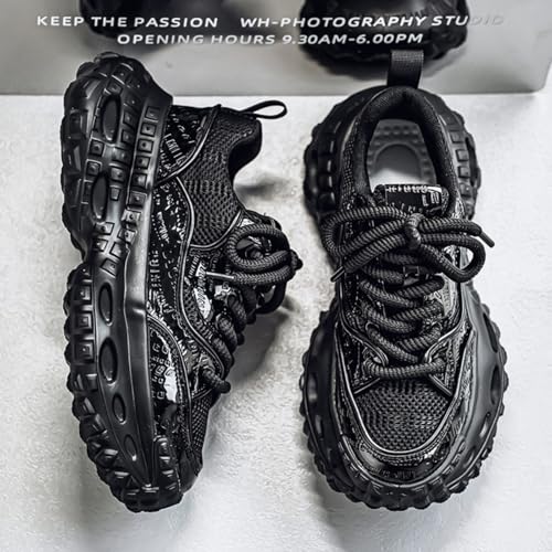 Men's Chunky Multi-Sport Sneakers - Cushioned Platform, Anti-Twist Shank for Tennis, Non-Slip Outsole - Ideal for Running, Gym Workouts & All-Day Walking2