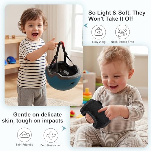 Image of Toddler Helmet and Knee Pads Set for 1-3 Years Old, Kids Bike Helmets with Toddler Knee Pads and Elbow Pads Set, Adjustable Baby Helmet for Balance Bike, Scooter, Tricycle, Bicycle