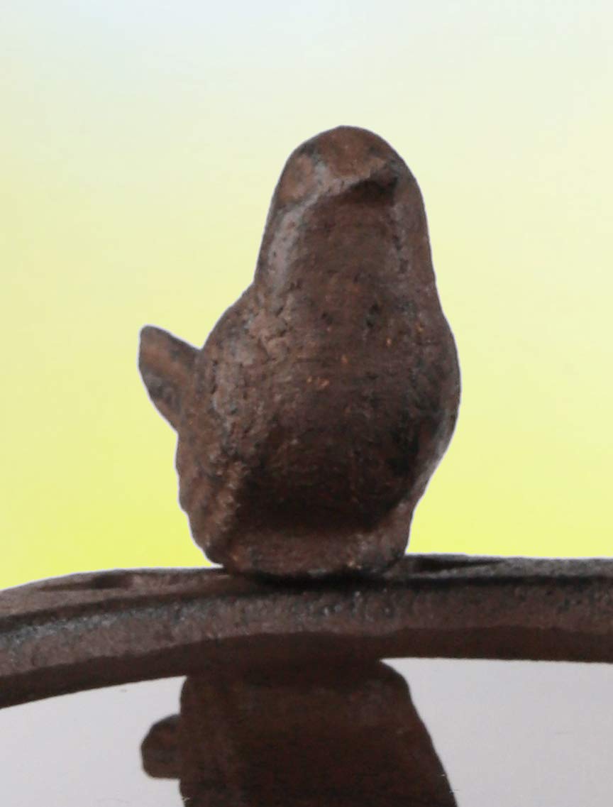 Bambelaa! Abreuvoir à oiseaux en fonte pour jardin, abreuvoir pour oiseaux, eau, mangeoire, abreuvoir suspendu, 1 pièce à suspendre