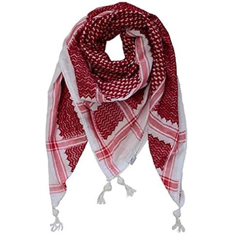 Bethlehem Gifts TM Authentic Large Middle Eastern Shemagh Arab Kafiya Keffiyeh - Multi - Large Cover