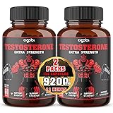 Herbal Test Support for Male Supplement - Support Efficiency, Speed, Strength, Flexibility - T-Level Boost Equivalent 9200mg - 2 Packs 60caps - 120 Veggie Capsules 2-Month Supply