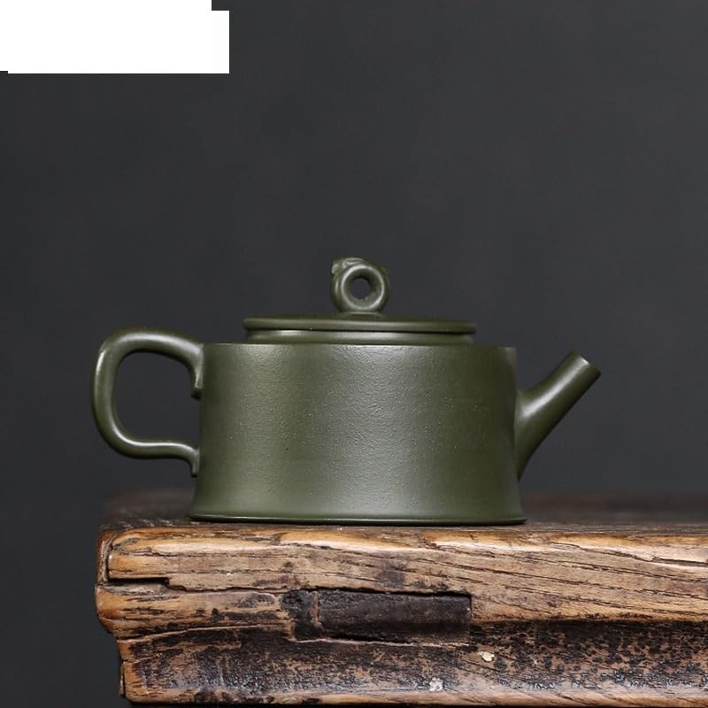 Czajnik do herbaty 200 ml czajniczek z fioletowej gliny ręcznie robiony duży kaliber garnek surowa ruda zielone błoto czajnik chiński zestaw do herbaty Zisha do herbaty rzemieślniczy czajniczek do