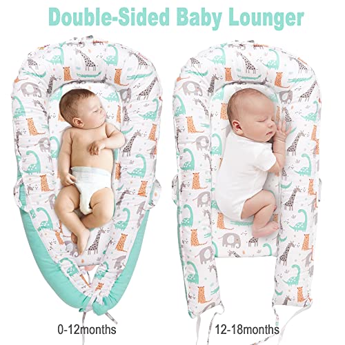 Image of Viviland Baby Lounger Snuggle Me Lounger Fits 0-24 Months Newborn Infant Babies, Dinosaur