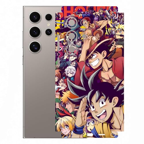 Image of AtOdds Mobile Skin Sticker Wrap | Compatible for Samsung S24 Ultra (5g) | Scratchproof Matte Finish | Full Coverage for All Sides & Camera Protection (Design - Anime 5)