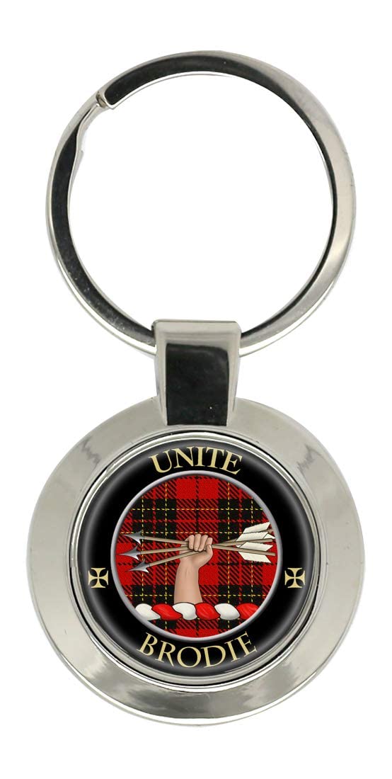 Giftshop Uk Unisex Silver Coloured Metal Brodie Scottish Clan Key Ring
