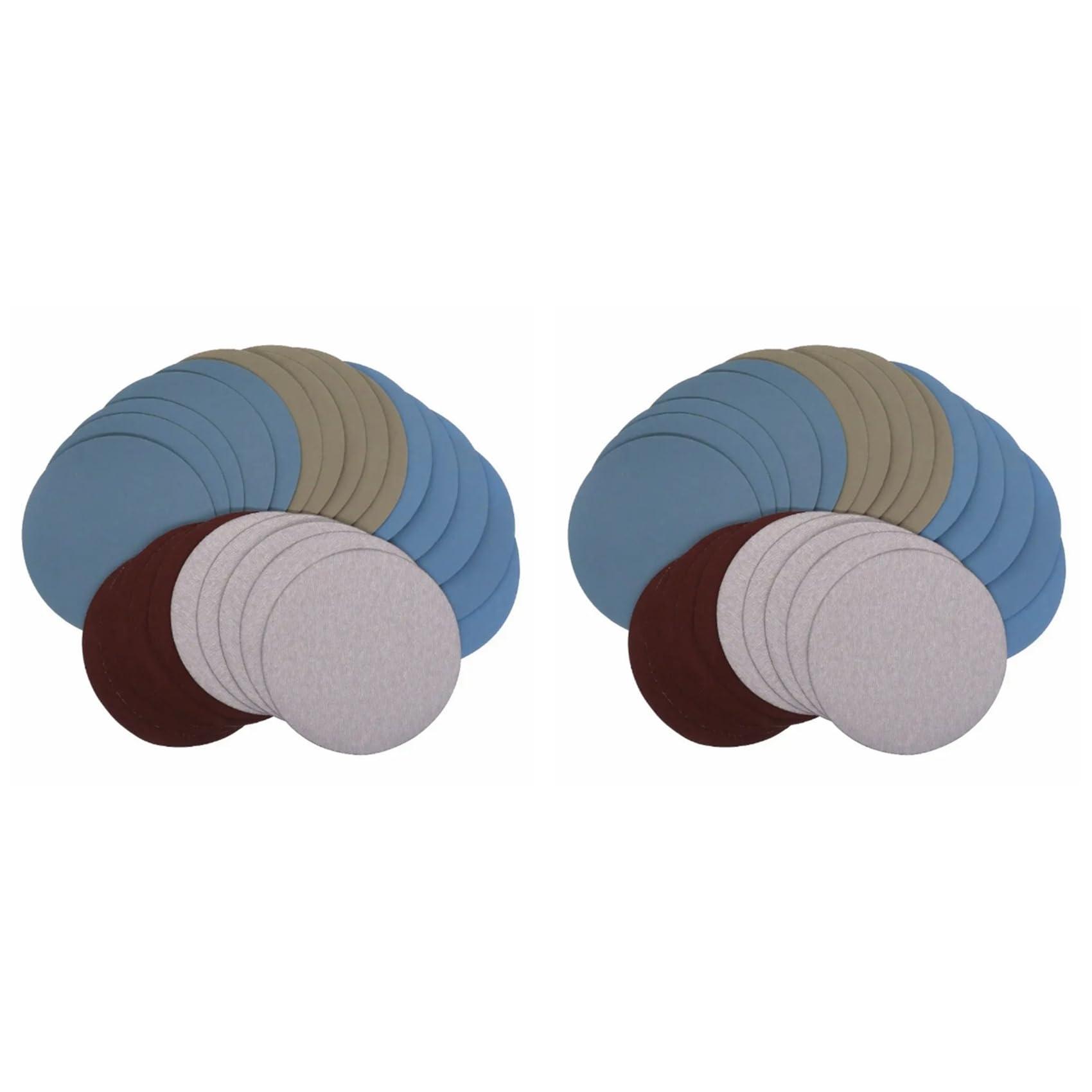 Jnchdghwa As Shown 50Pcs Water Grinding Abrasive Paper 125Mm 5Inch Grit 1000/2000 /3000/4000/ 5000 Sandpaper Pad Hook Loop Sanding Discs