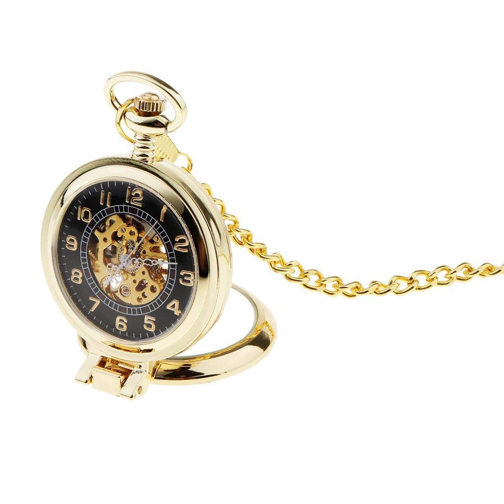 Club Bollywood®Men Women Hand Wind Mechanical Pocket Watch with Chain Skeleton Dial Watch| Watches Parts & Accessories | Pocket Watches |1 Pieces Mechanical Pocket Watch-image-47