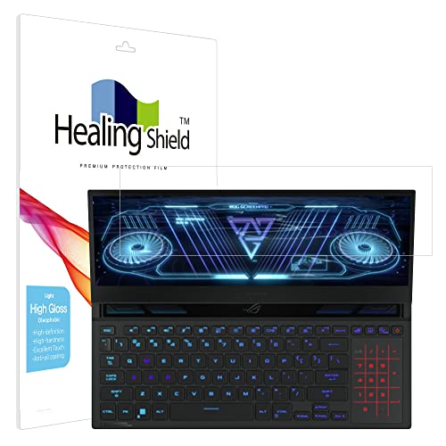 Healingshield �X�L���V�[���t���ی�t�B���� Screen Protector Light Oleophobic High Gloss Film Compatible with ASUS ROG Zephyrus Duo 16 GX650 [S