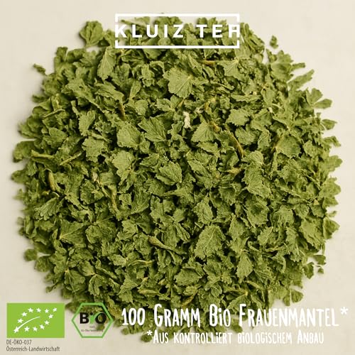 Frauenmanteltee Bio - 100 Gramm I 100% Frauenmantel Tee aus biologischem Anbau aus Österreich I Lady’s Mantle Tea by KLUIZ TEA