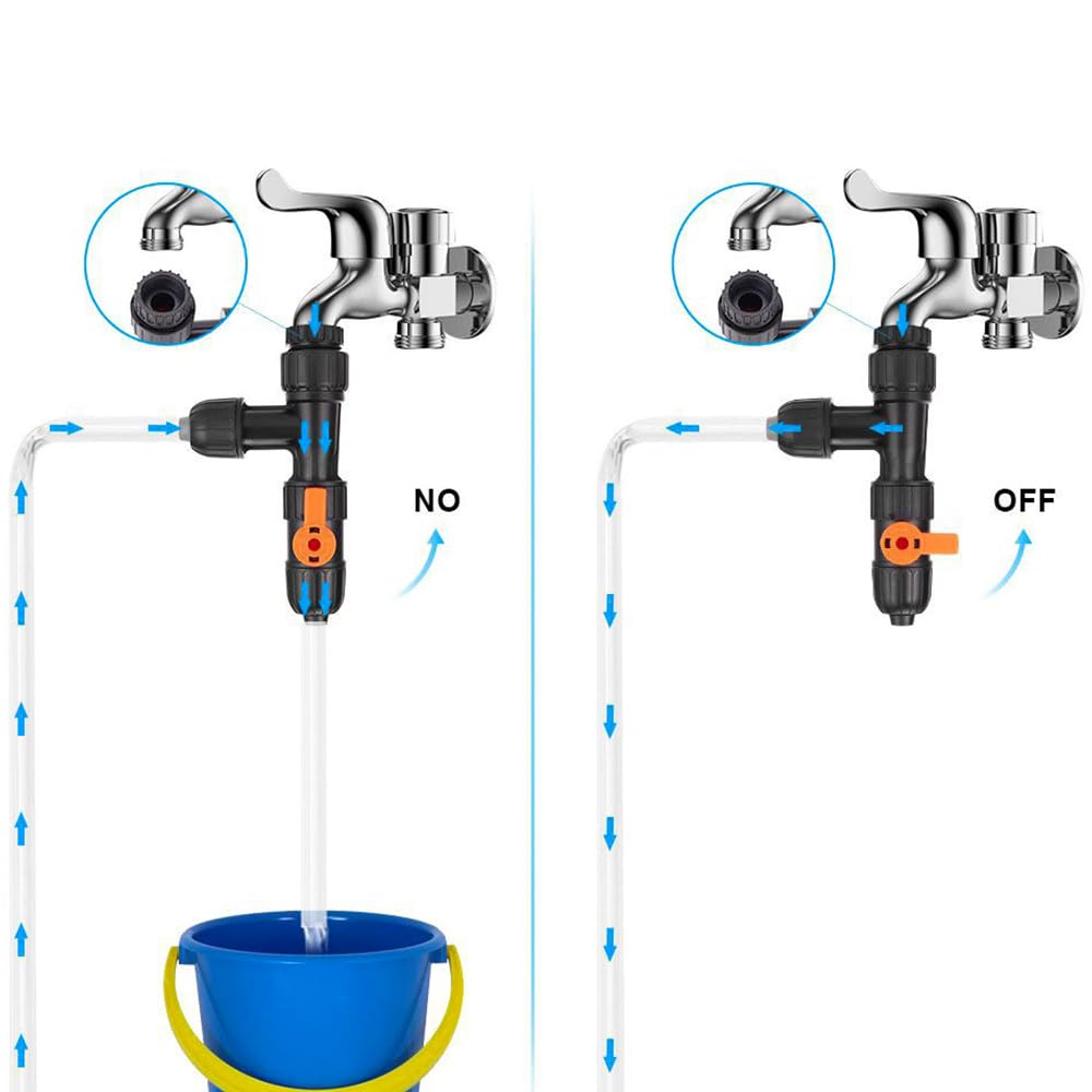 Nettoyeur d'aquarium de Poissons de mer changeur d'eau Automatique avec Adaptateur de Robinet Type de Robinet changeur d'eau d'aquarium