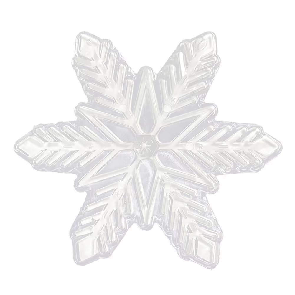 Bloepum DIY Snowboard Stomp Pads Snowboard Mat Snowflake Shape for Winter Snow Ice Ski Snowboards Stomp Pads White