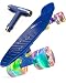 Deleven Skateboard Mini Cruiser komplett 56cm LED-Blitzräder oder Normale Räder Kinder Jungen Mädchen anfänger Erwachsene Leuchtrollen
