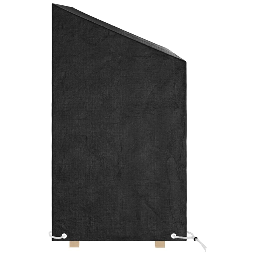 Abdeckungen für Gartenbank 2 Stück mit 8 Ösen 130x70x70/88 cm wetterfeste Schutzhülle aus PE für Gartenmöbel, UV- und wasserdicht, mit Befestigungsseil für Terrasse, Balkon, Outdoor