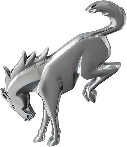 OEM M2DZ-9942528-A Emblema plateado Bucking Bronco para portón trasero hecho para Bronco 2021-2025