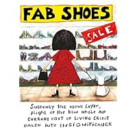 Paperlink Funny Birthday Card Fab Shoes - Hilarious Cartoon UK Made Greeting Card For Her,White