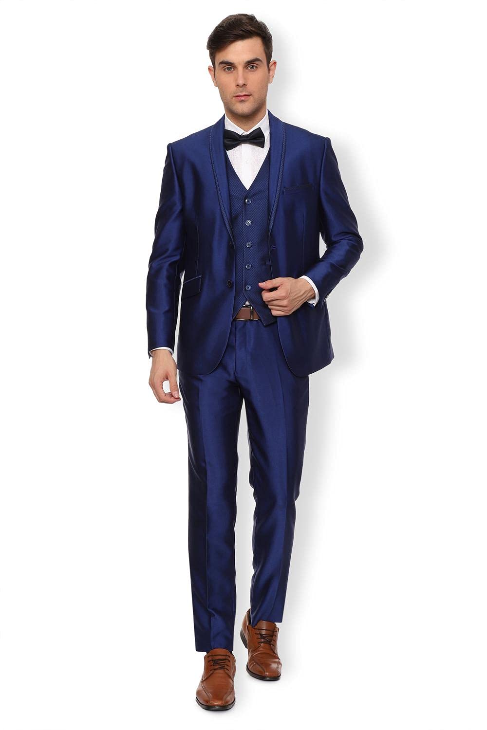 Men Slim Fit Notch Lapel Suit-image-12