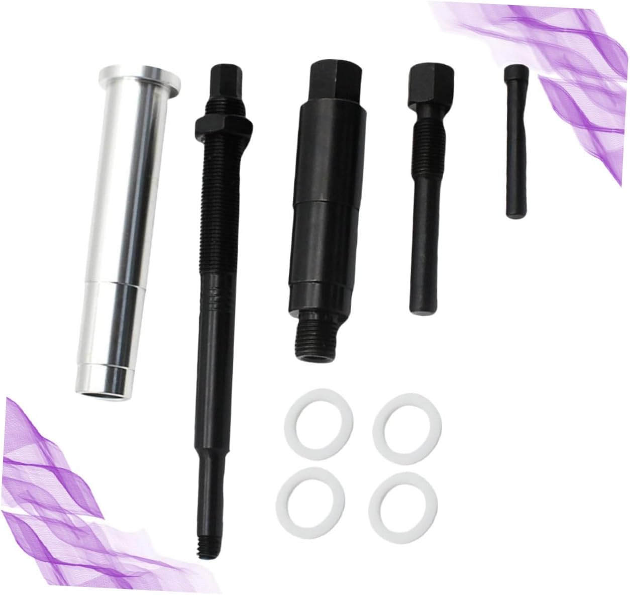 OUNONA 9pcs Broken Spark Plug Remover Compatible Tool Kit Easy Install Car Accessories