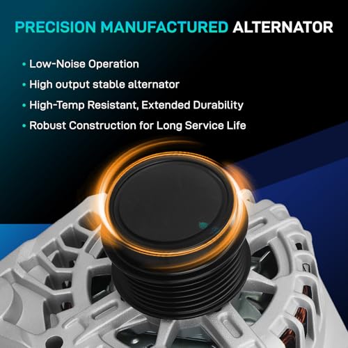 Image of New Alternator Compatible with Hyundai 2011-2017 Elantra, 2013-2014 Elantra Coupe, 2013-2017 Elantra GT, Kia 2012-2013 Soul, 2014-2016 Forte, 2014-2016 Forte Koup, 2014-2016 Forte5, 12V 90A CW